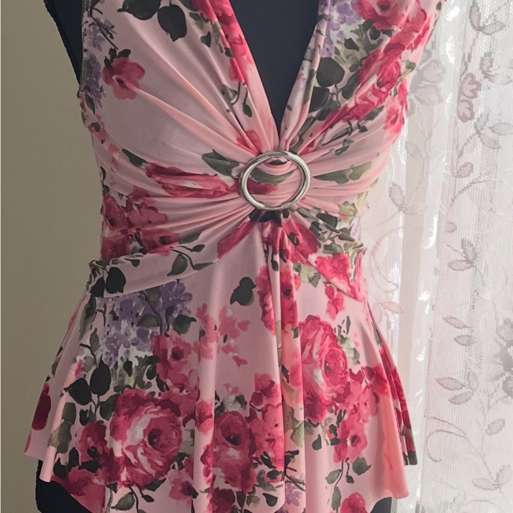 Floral Pink Women's Top